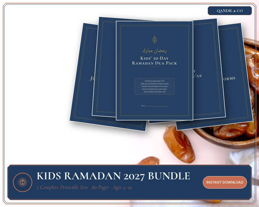 Muslim Kids Ramadan 2027 Bundle printable PDF