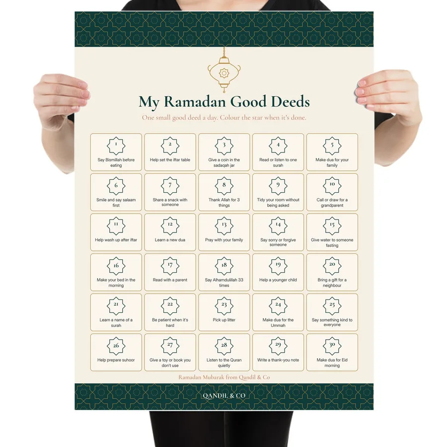 Ramadan Good Deeds Chart