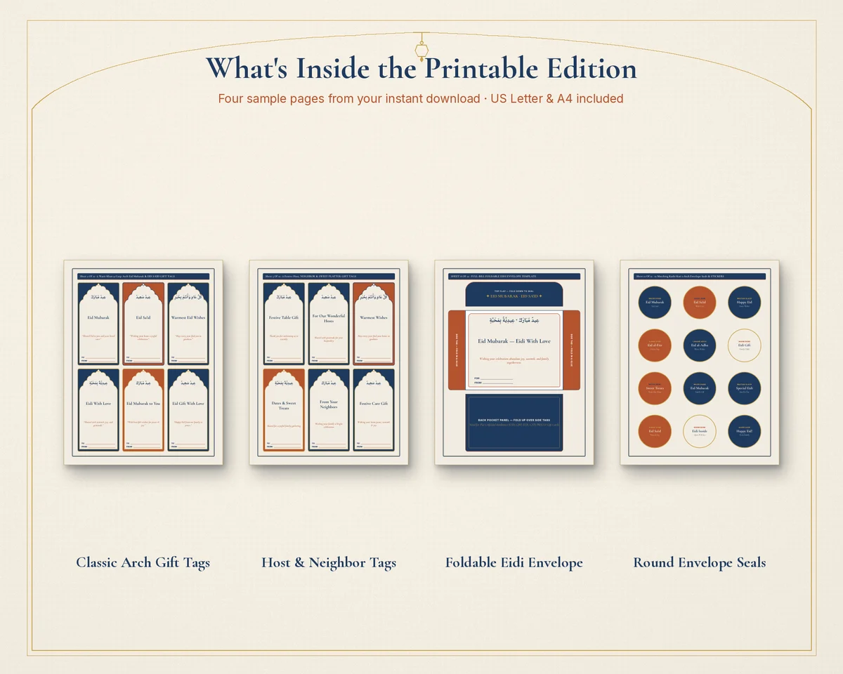 Print as many tags and envelopes as you need on paper or cardstock