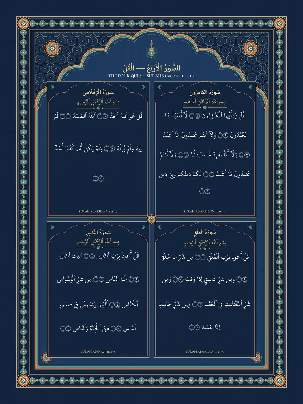The 4 Quls 4-Print Gallery Set displayed together