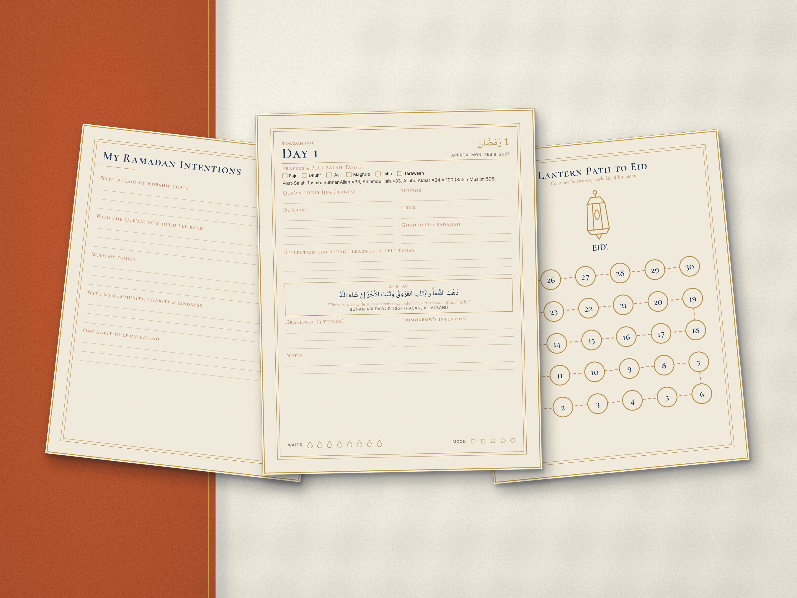 Included #1: 39-page Ramadan 2027 Family Planner