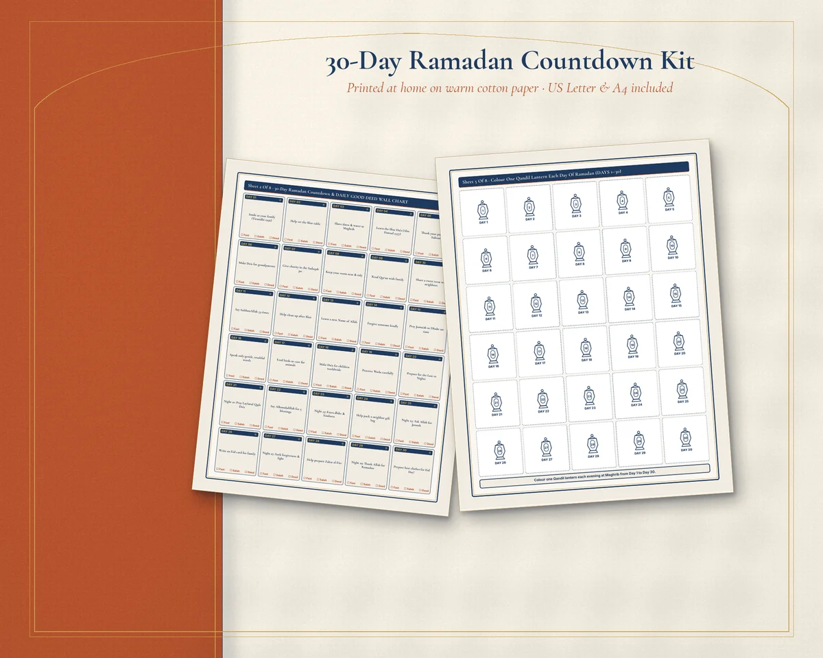 30 daily good-deed prompts and sunnah kindness activities