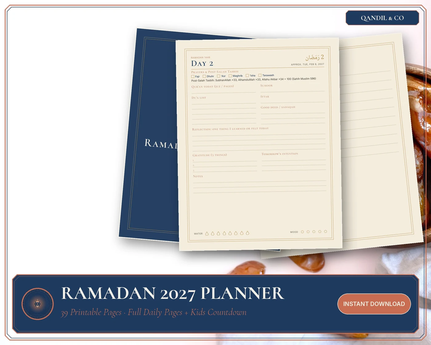 Included #1: 38-page Ramadan 2027 Family Planner