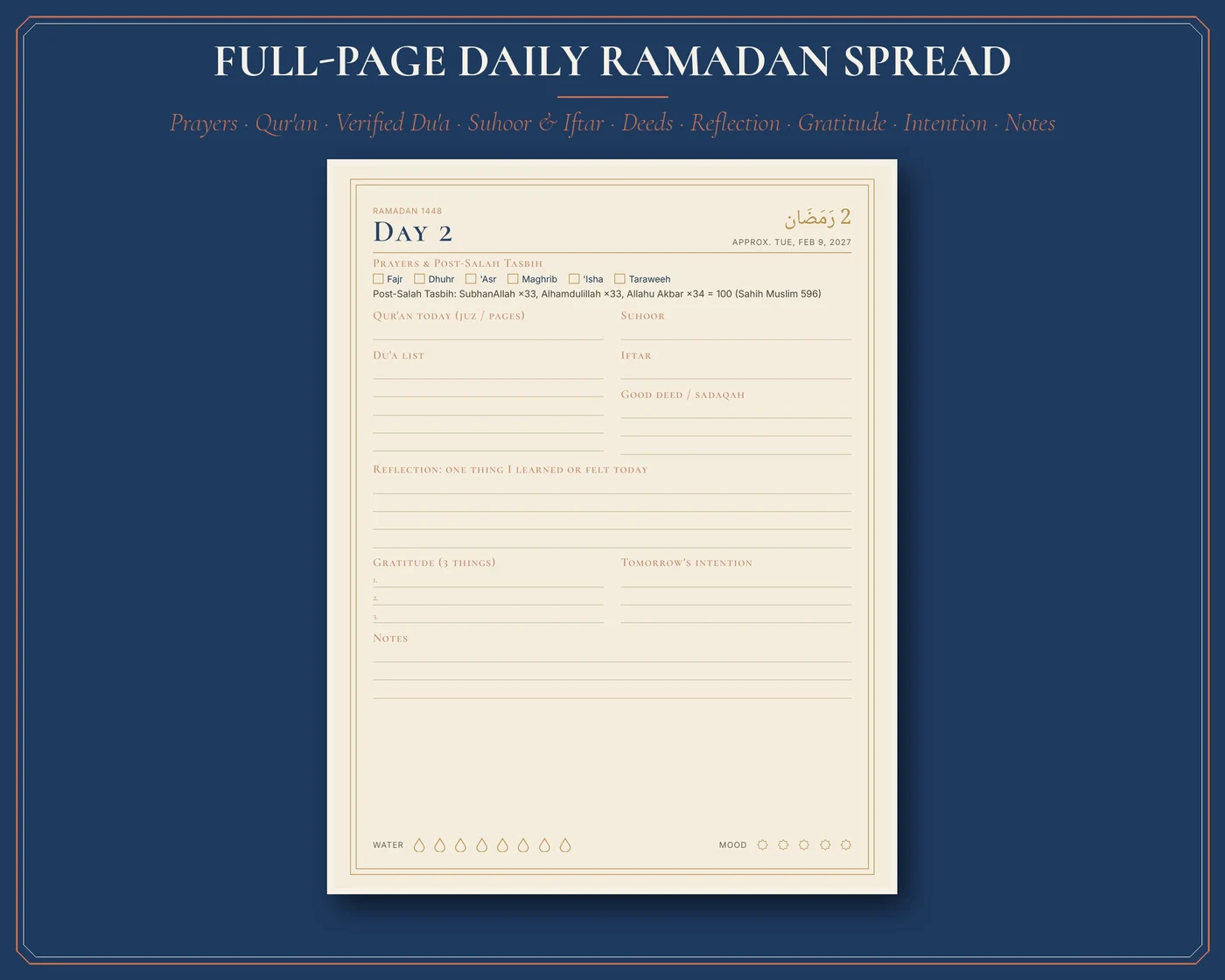 30-Juz Qur'an tracker & daily ibadah log